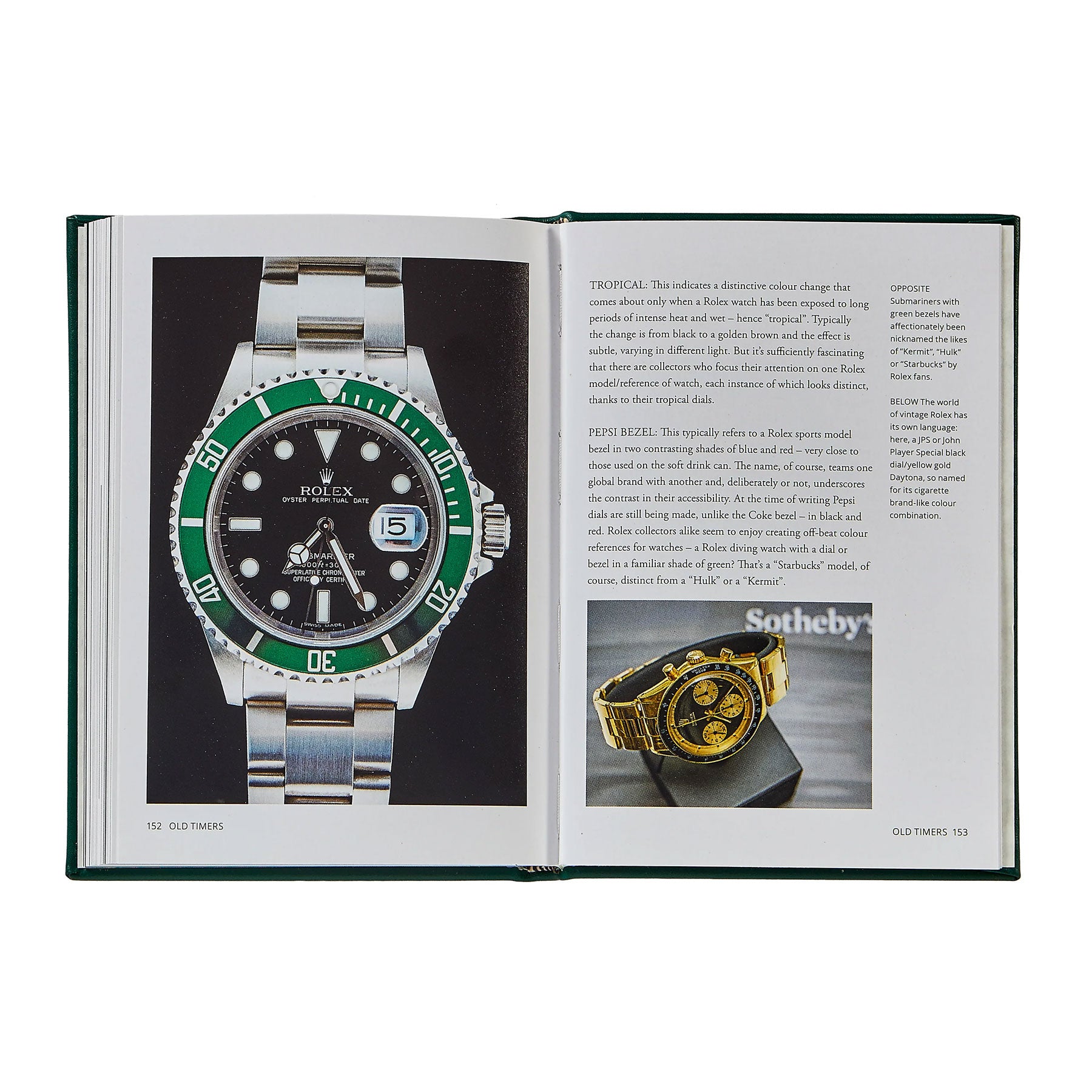 Graphic Image Little Book of Rolex - Emerald Bonded Leather