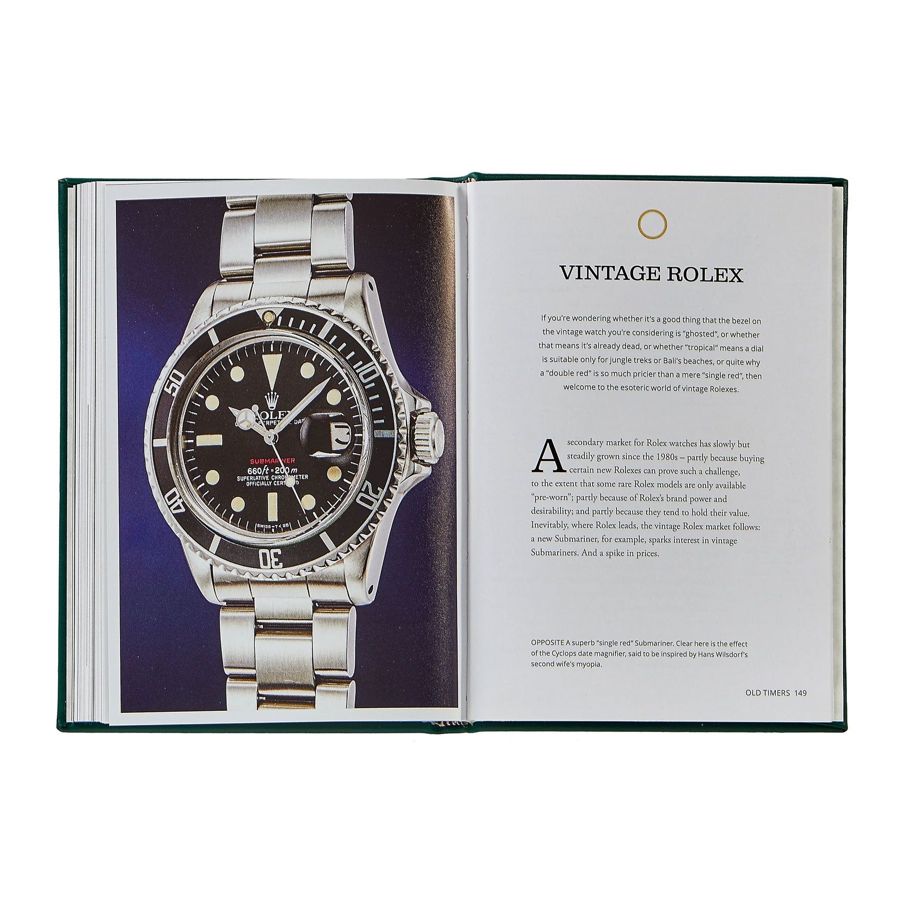 Graphic Image Little Book of Rolex - Emerald Bonded Leather