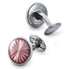 Dalvey Helios Guilloche Sunburst Cufflinks Pink