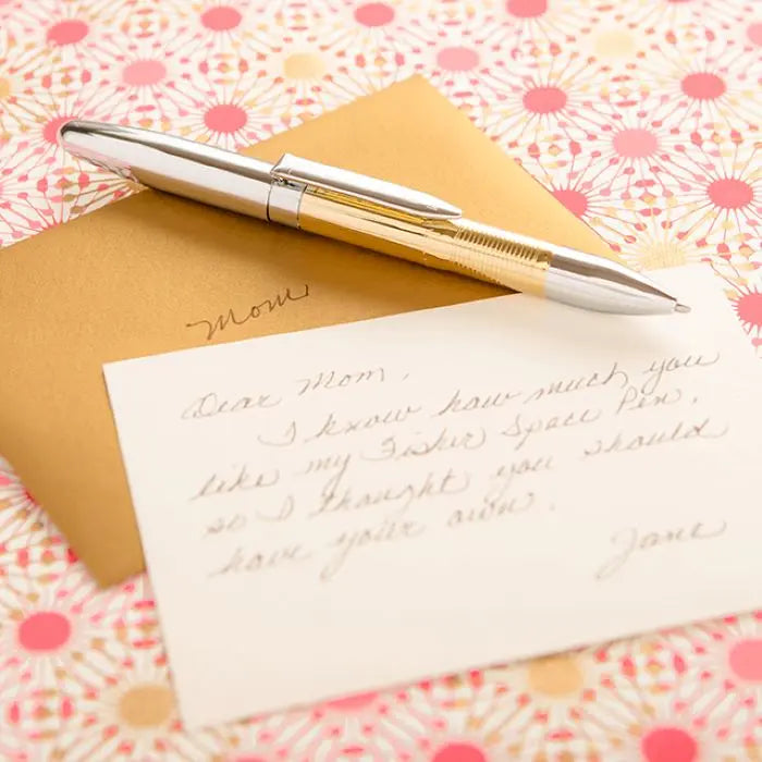 Fisher Space Pen Infinium Solar Flare Gold Titanium Nitride & Chrome Space Pen