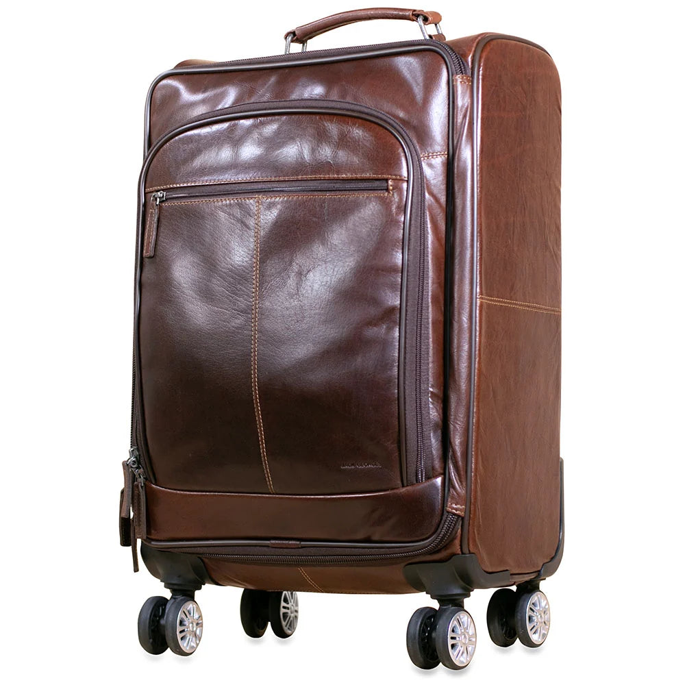 Jack Georges 22" Wheeled Carry-on Bag #7522 Hand-stained, Full-grain Buffalo Leather