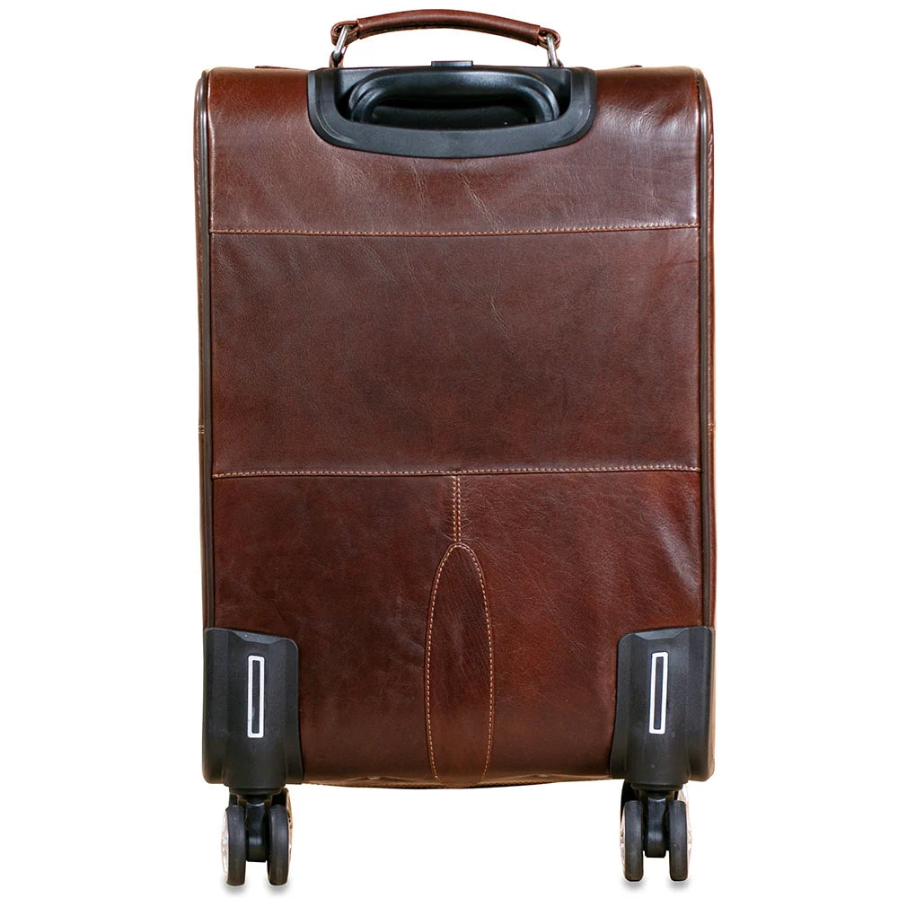 Jack Georges 22" Wheeled Carry-on Bag #7522 Hand-stained, Full-grain Buffalo Leather