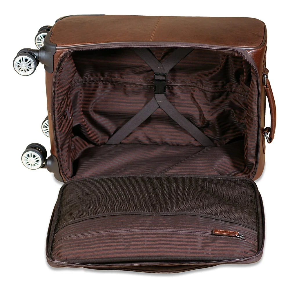 Jack Georges 22" Wheeled Carry-on Bag #7522 Hand-stained, Full-grain Buffalo Leather