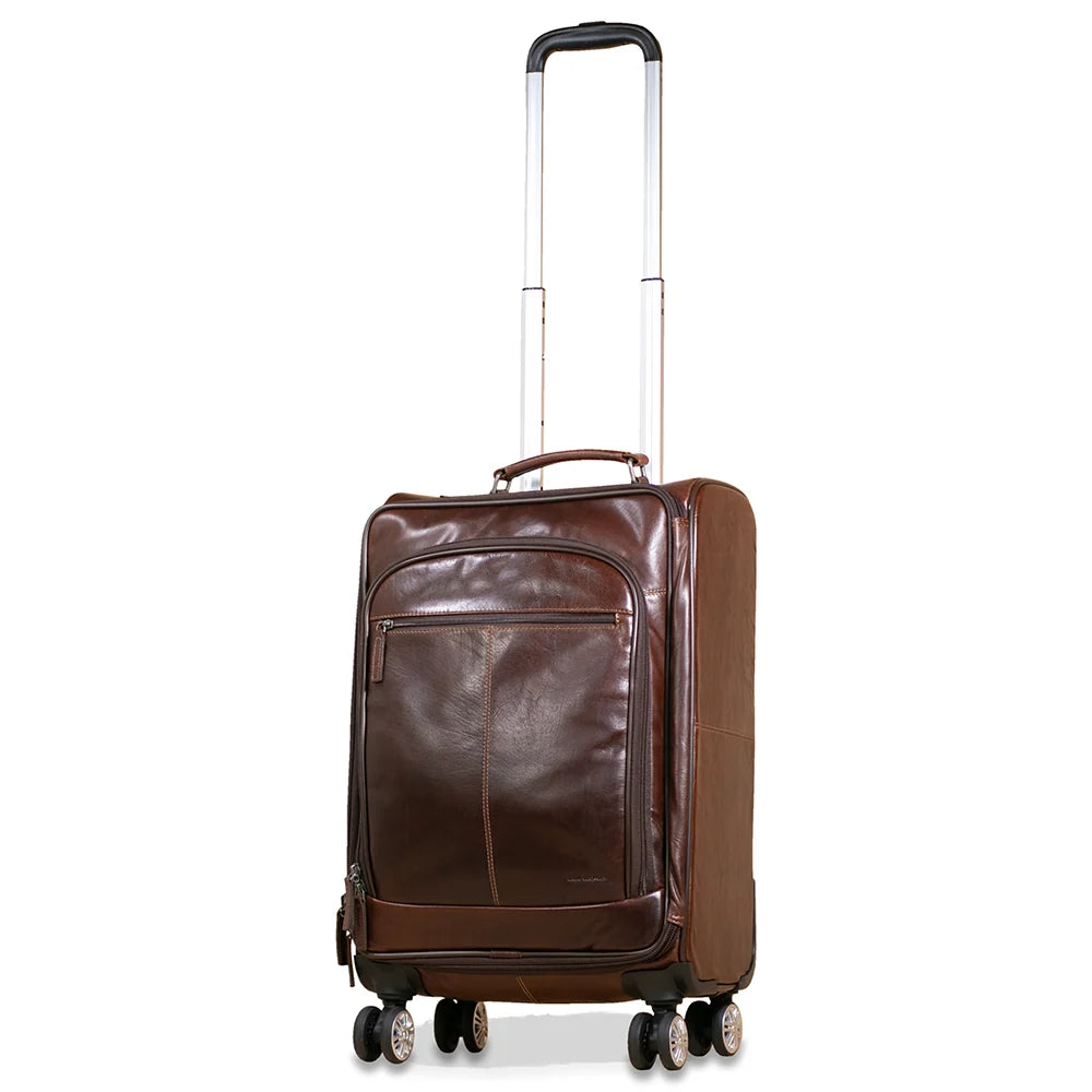 Jack Georges 22" Wheeled Carry-on Bag #7522 Hand-stained, Full-grain Buffalo Leather