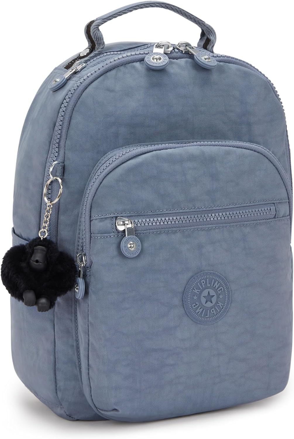 Kipling Seoul Small  Nylon Tablet Backpack Blue Stone