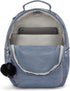 Kipling Seoul Small  Nylon Tablet Backpack Blue Stone