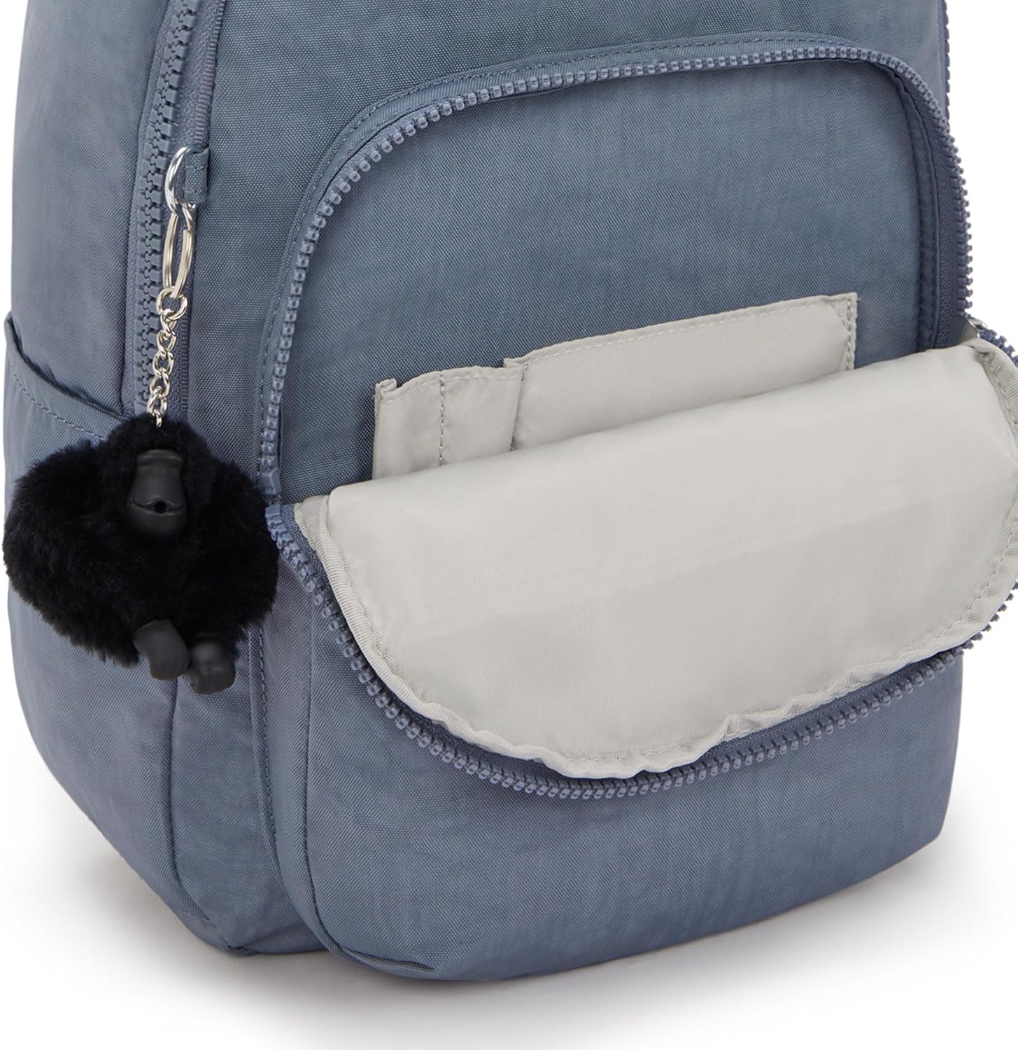 Kipling Seoul Small  Nylon Tablet Backpack Blue Stone