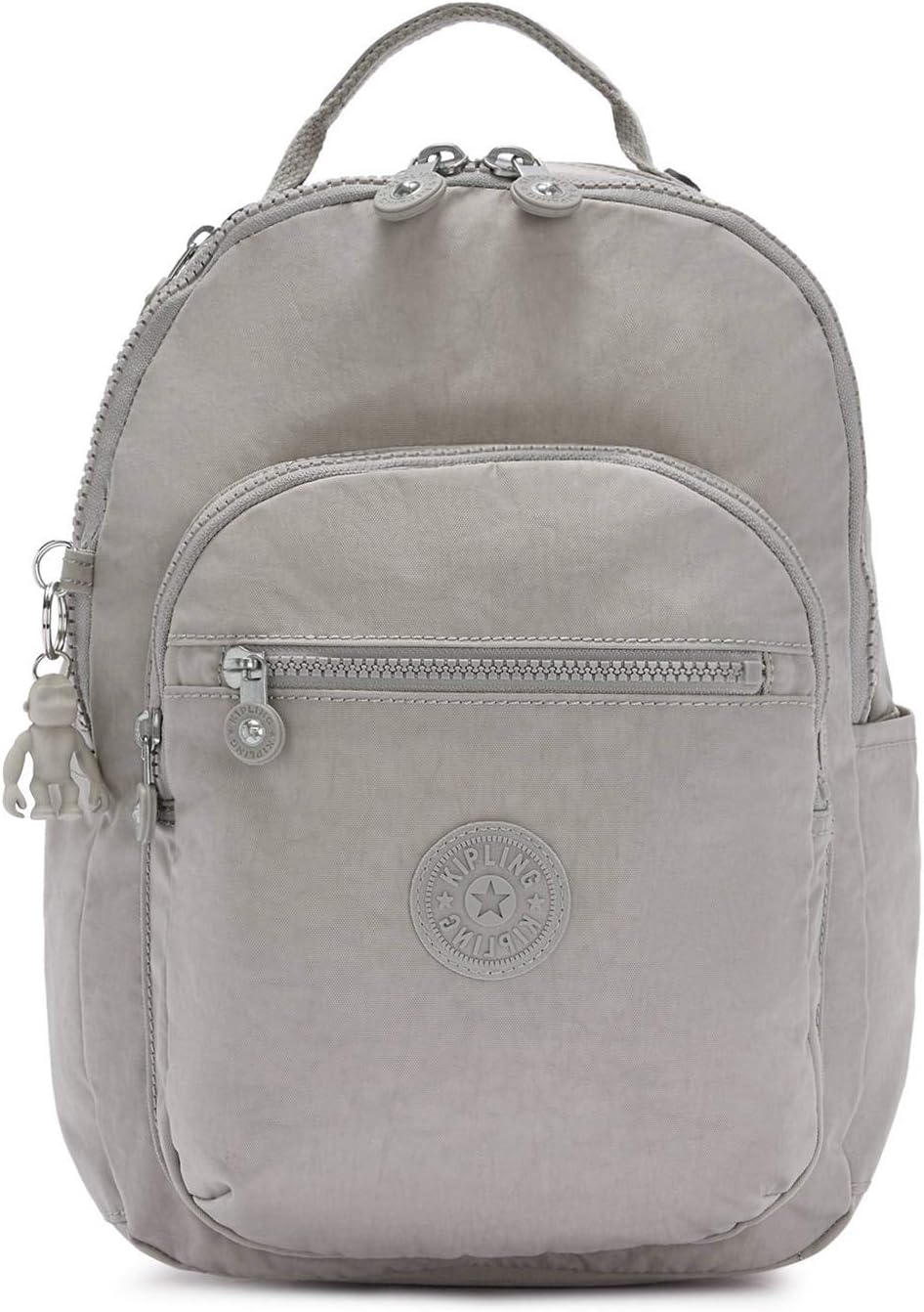 Kipling Seoul Small  Nylon Tablet Backpack Grey Gris