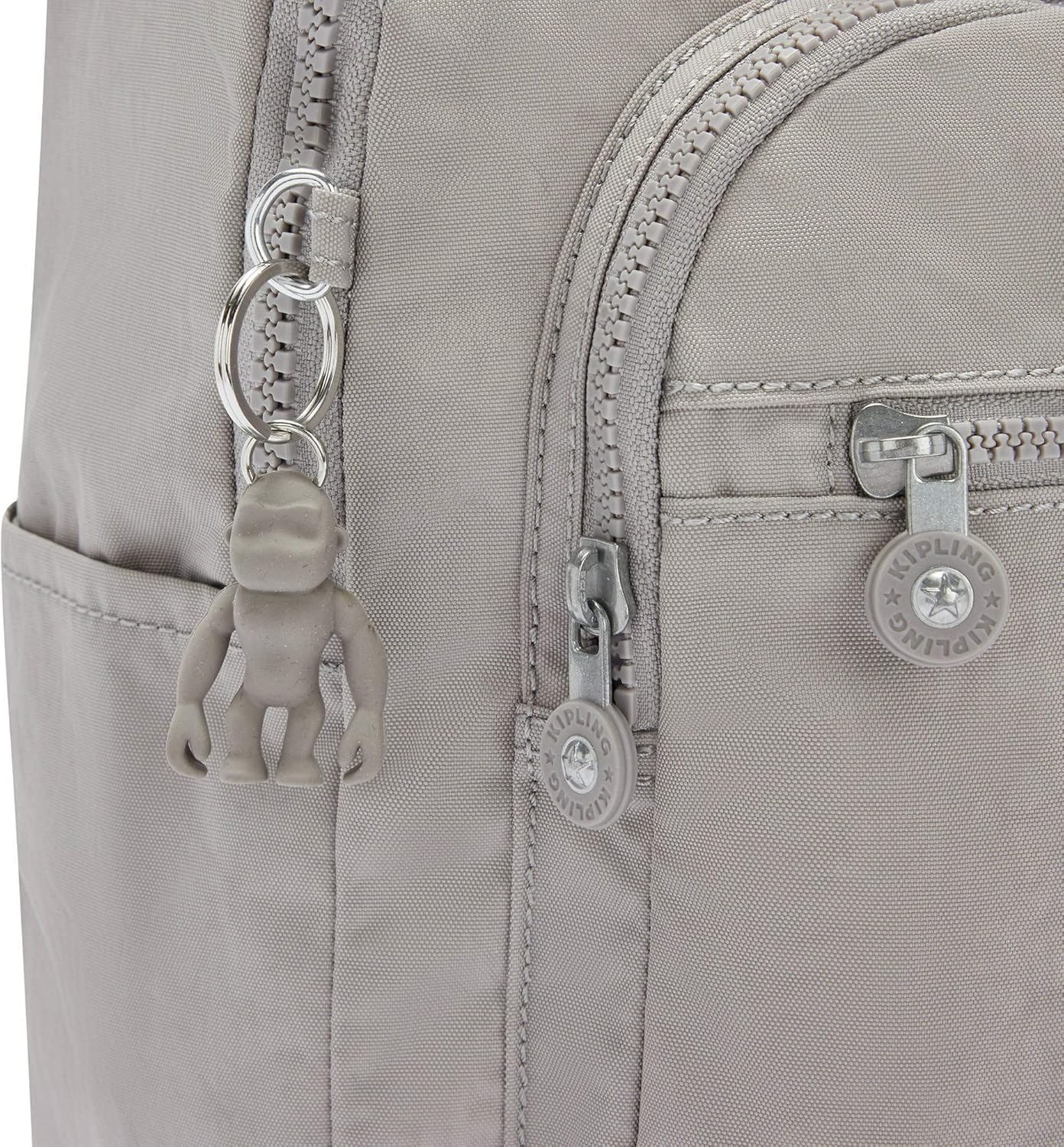 Kipling Seoul Small  Nylon Tablet Backpack Grey Gris