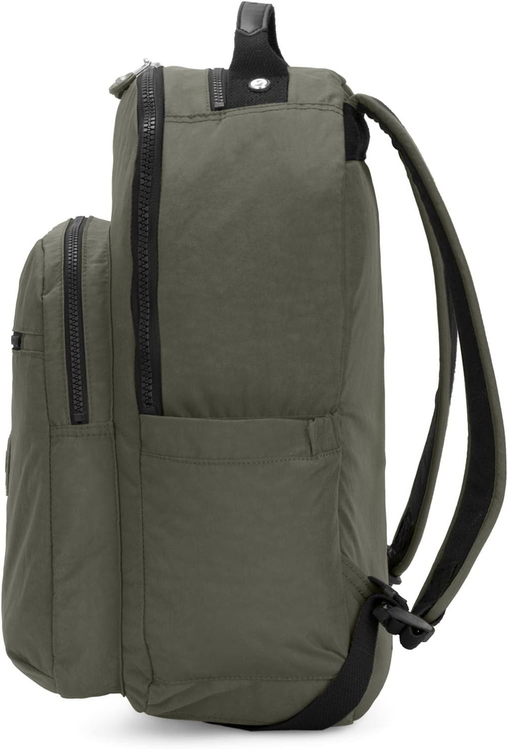 Kipling Seoul Small  Nylon Tablet Backpack Moss Green