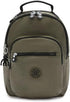 Kipling Seoul Small  Nylon Tablet Backpack Moss Green