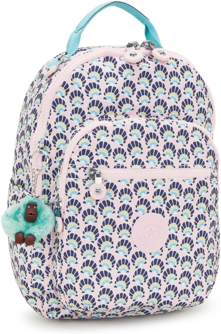 Kipling Seoul Small  Printed Tablet Backpack - Geo Shell
