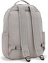 Kipling Seoul Large Nylon Laptop Backpack Grey Gris