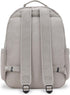 Kipling Seoul Large Nylon Laptop Backpack Grey Gris