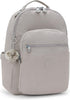 Kipling Seoul Large Nylon Laptop Backpack Grey Gris