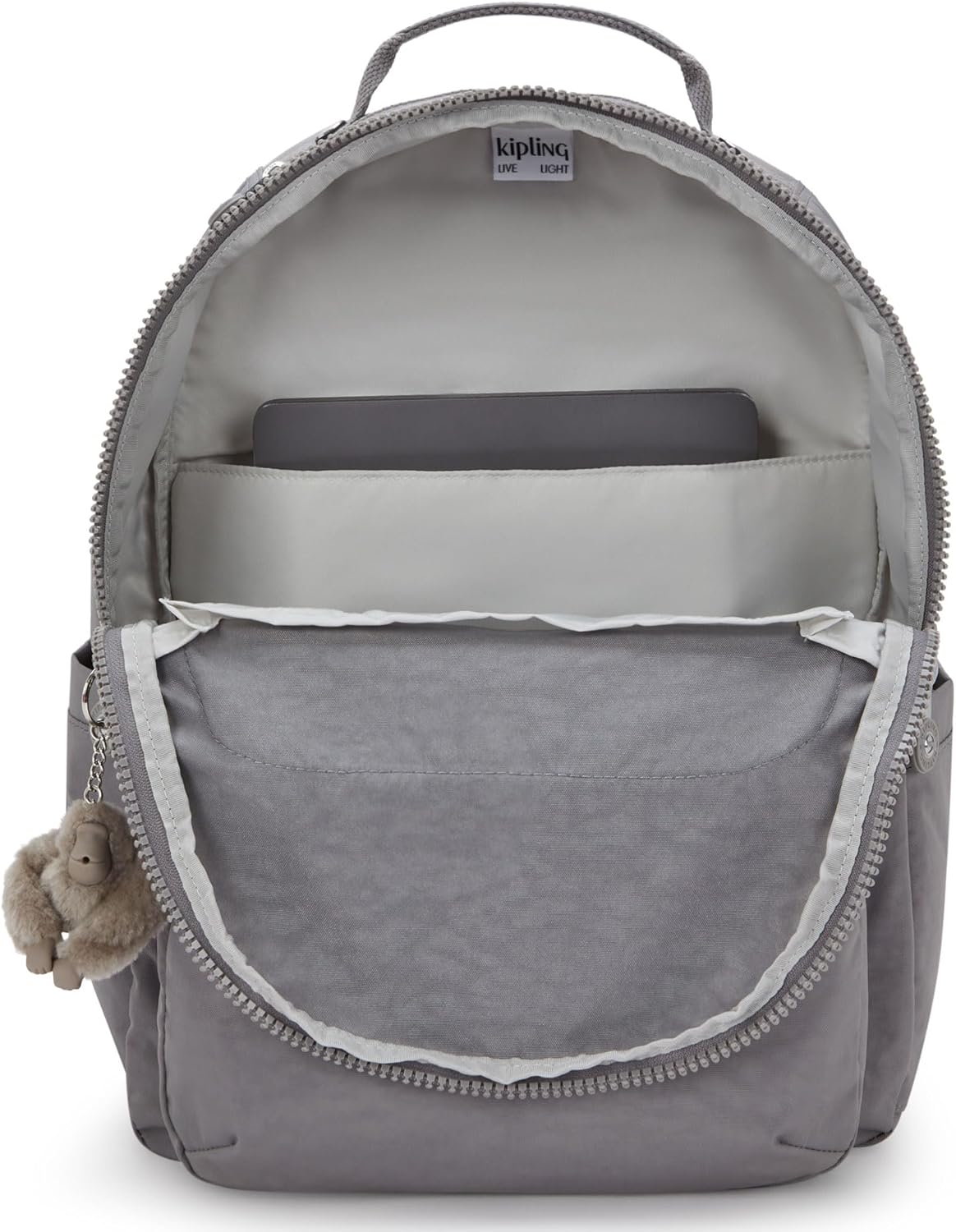 Kipling Seoul Large 15" Laptop Backpack - Inviting Grey