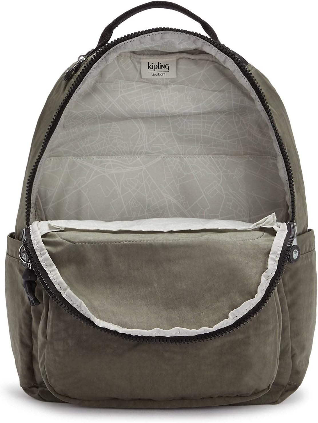Kipling Seoul Large 15" Laptop Backpack - Moss green