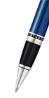 Cross Peerless Translucent Quartz Blue Rollerball Pen