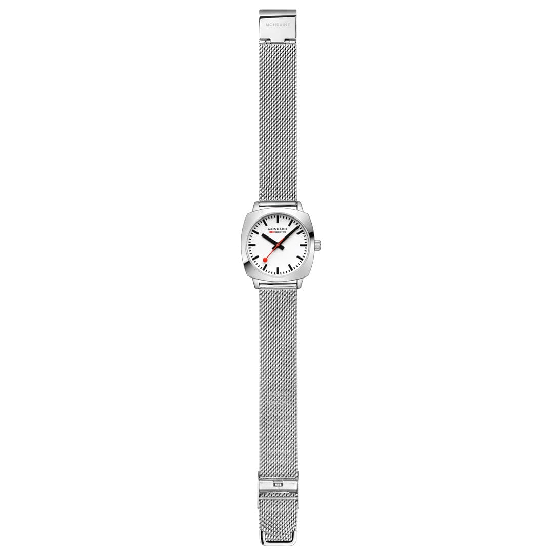 Mondaine Petite Cushion Watch Stainless steel, 31 mm MSL.31110.SM