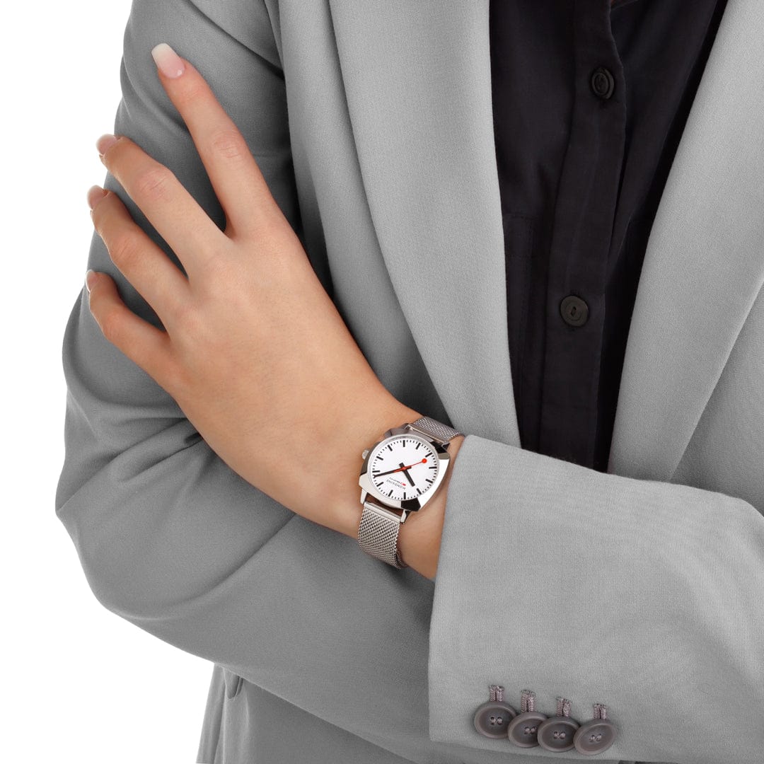 Mondaine Petite Cushion Watch Stainless steel, 31 mm MSL.31110.SM