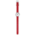 Mondaine EVO2 26 MM Watch, RED VEGAN GRAPE LEATHER