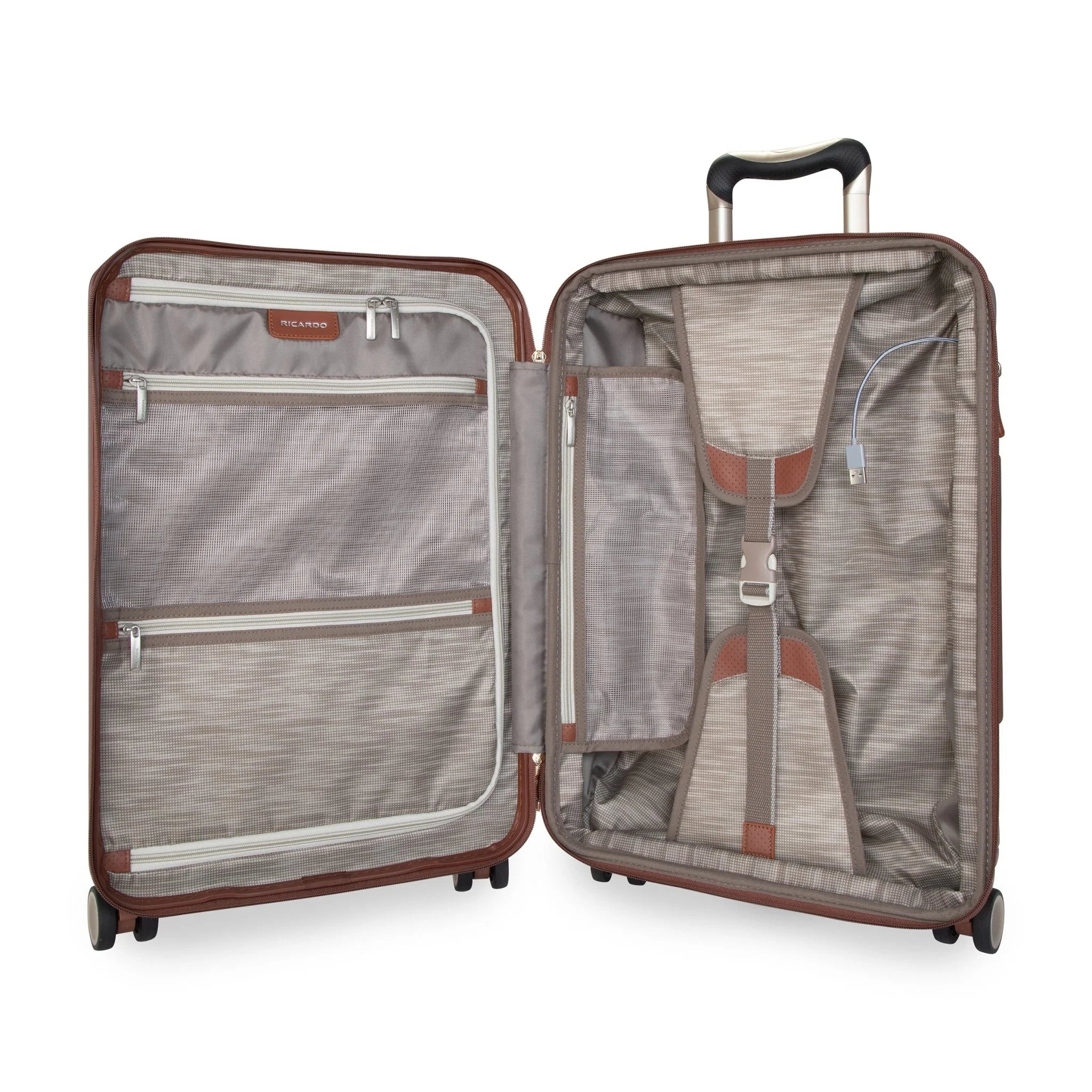 Ricardo of Beverly Hills Montecito 2.0 Hardside 2-Piece Set Champagne (21" Carry-On, 25" Medium Checked) (Copy)