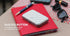 OGON Quilted Button SMART CASE WALLET Silver