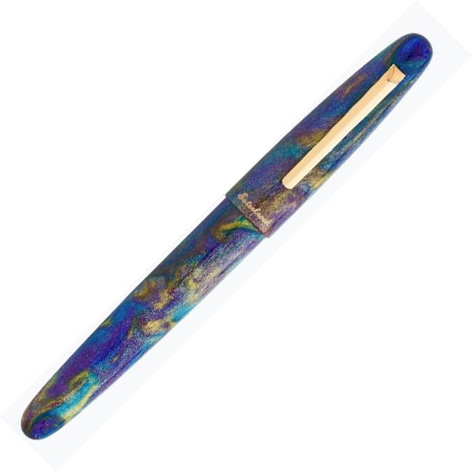 Esterbrook Estie Peacock ESPP17  Regular Size Gold Trim Rollerball Pen