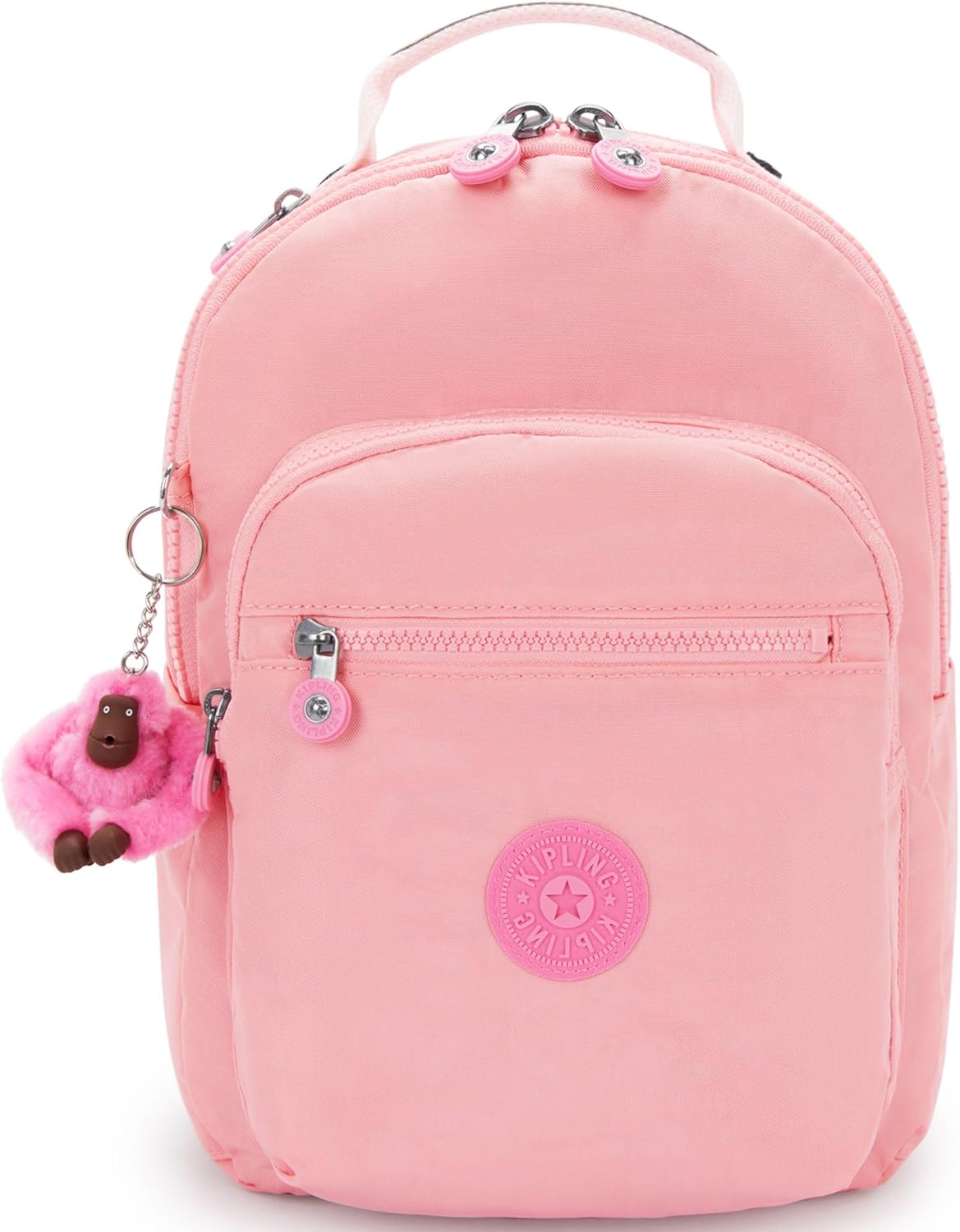 Kipling Seoul Small  Nylon Tablet Backpack - Coral Sea
