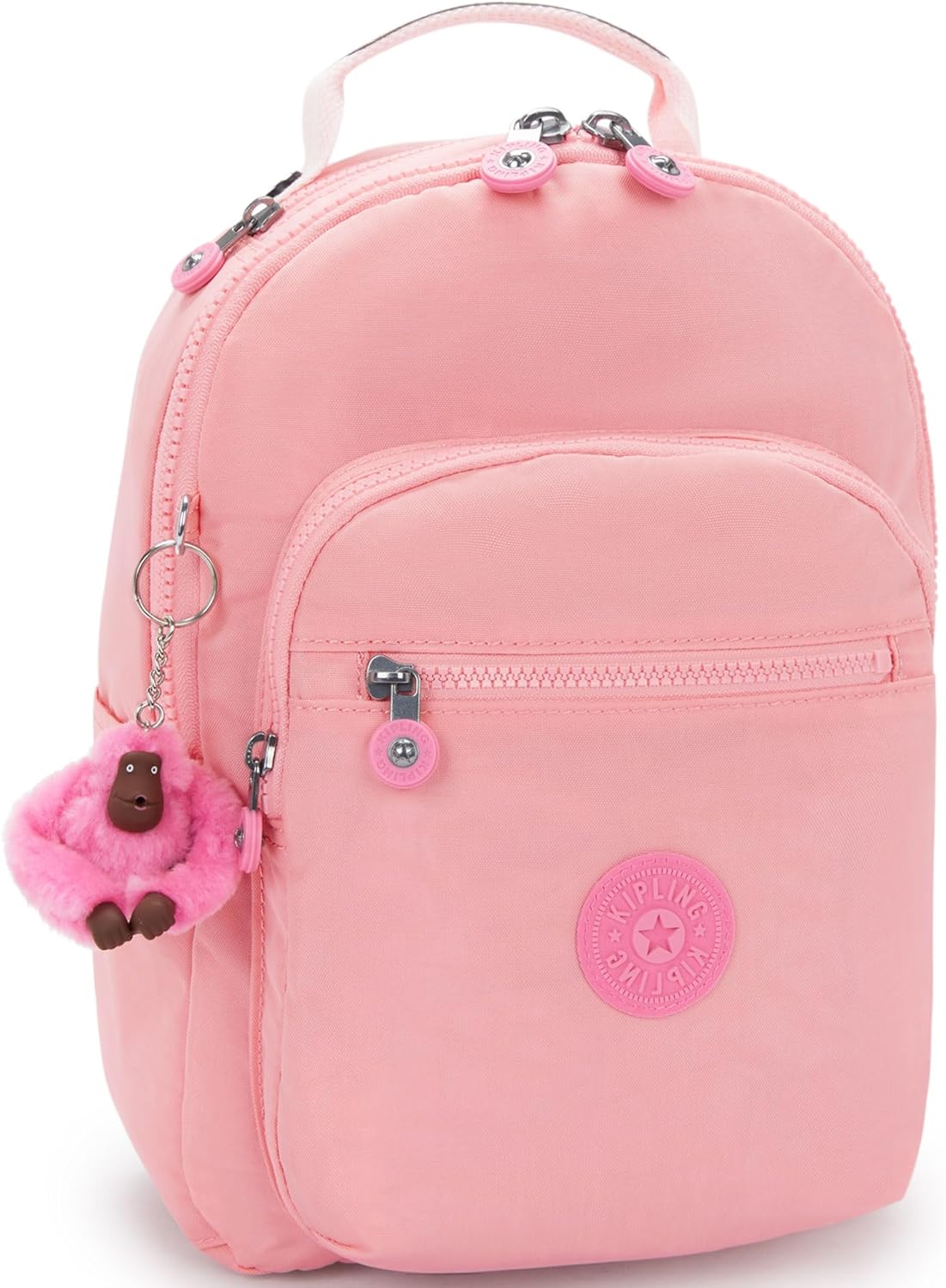 Kipling Seoul Small  Nylon Tablet Backpack - Coral Sea