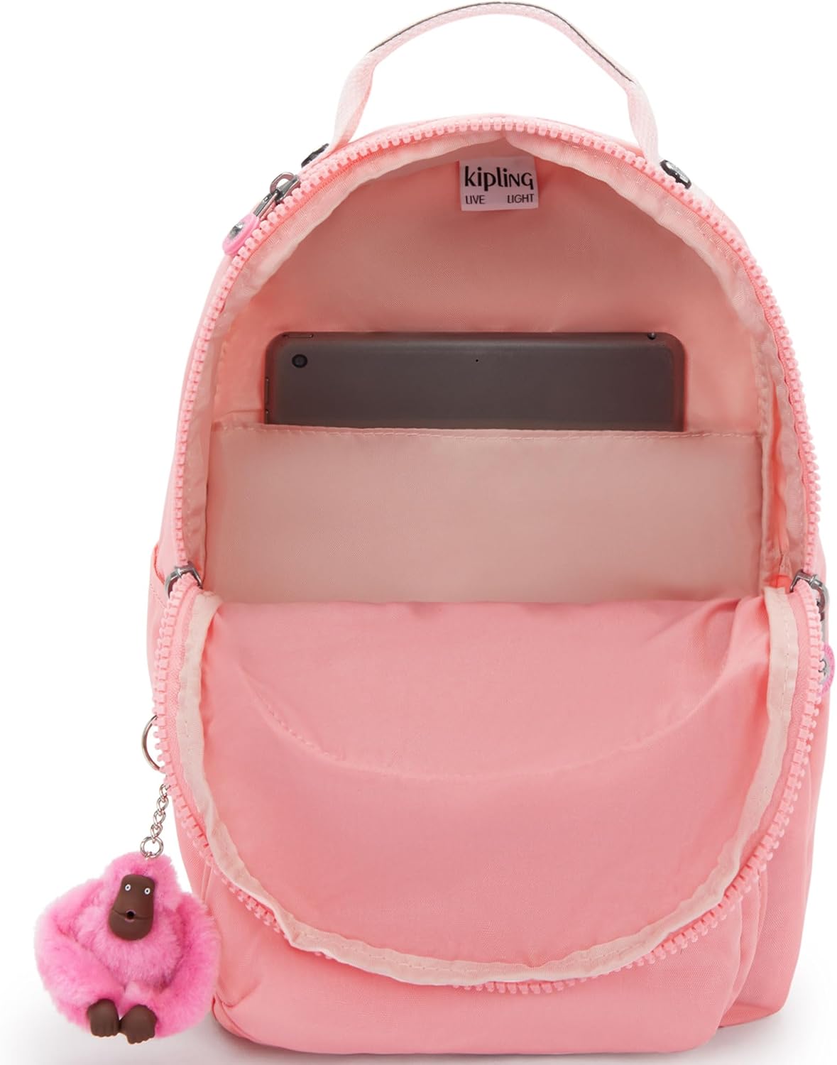 Kipling Seoul Small  Nylon Tablet Backpack - Coral Sea