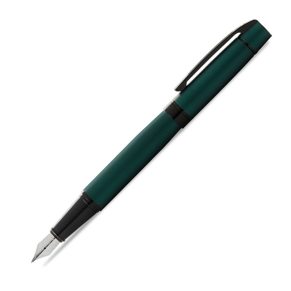 Sheaffer 300 Matte Green Fountain Pen With Black Trims