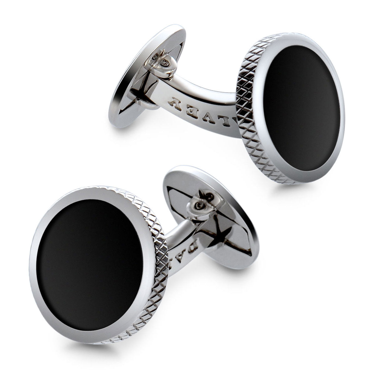 Dalvey Torque Cufflinks Black Enamel