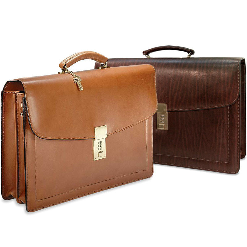 Jack Georges Belting Slim Combination Lock Briefcase JG-9003