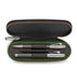 Graf Von Faber-Castell for Bentley Black, Smooth Leather Zipper Case for 2 Pens