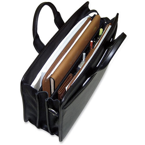 Platinum Special Edition #8203 Triple gusset top zip briefcase
