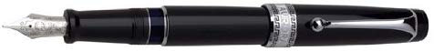 Aurora Optima CT Fountain Pen - Black Chrome Trim, Fine Nib 997CNF