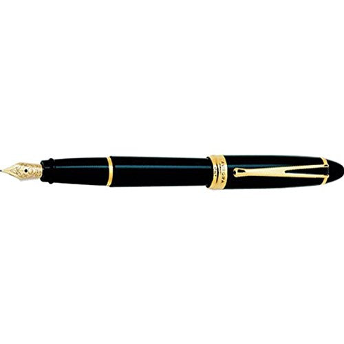 Aurora Ipsilon Deluxe Black Fountain Pen 14Karat Nib Fine