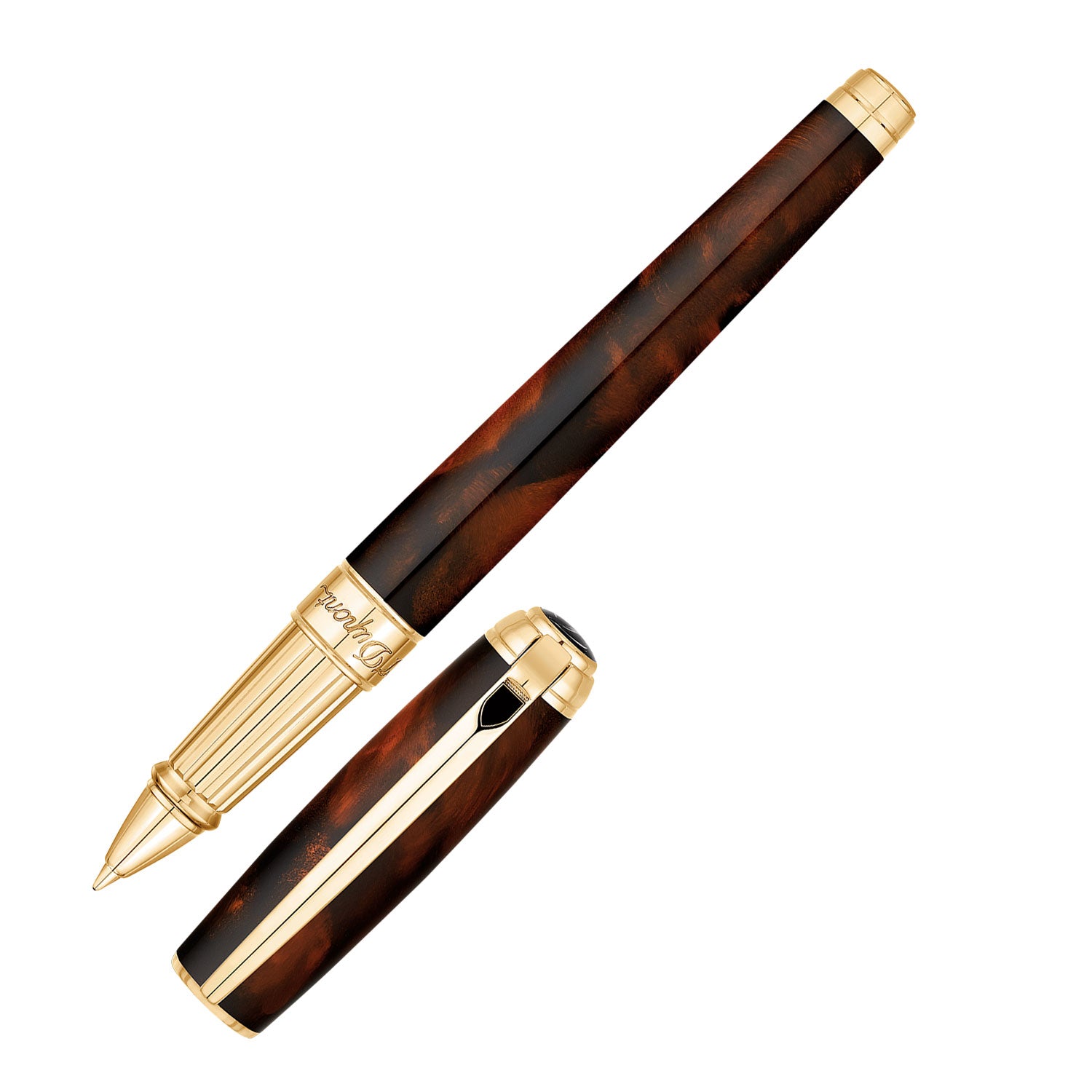 S. T. Dupont Line D Atelier Rollerball Pen Large Brown