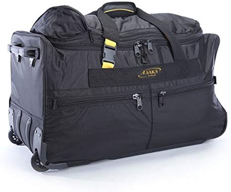 A. Saks Expandable 25 Inch Wheeled Duffel