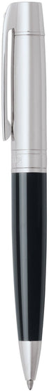 Sheaffer Gift Collection 2 (300) Ball Point Pen, Satin Chrome Cap, Glossy Black Barrel, Chrome Plate Trim, Blue Refill (SH/9314-2)