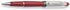 Aurora Sterling Silver Cap and Red Barrel Rollerball
