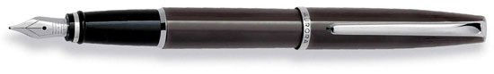 Aurora Style Shiny Gun Metal Barrel and Cap Fountain Pen