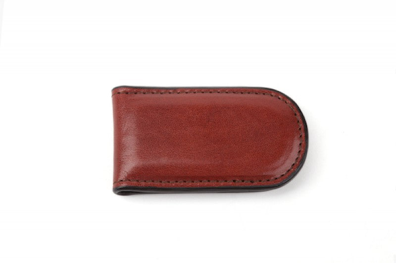 Bosca Magnetic Money Clip Cognac