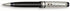 Aurora Optima Riflessi Black Barrel and Sterling Silver Cap Ballpoint