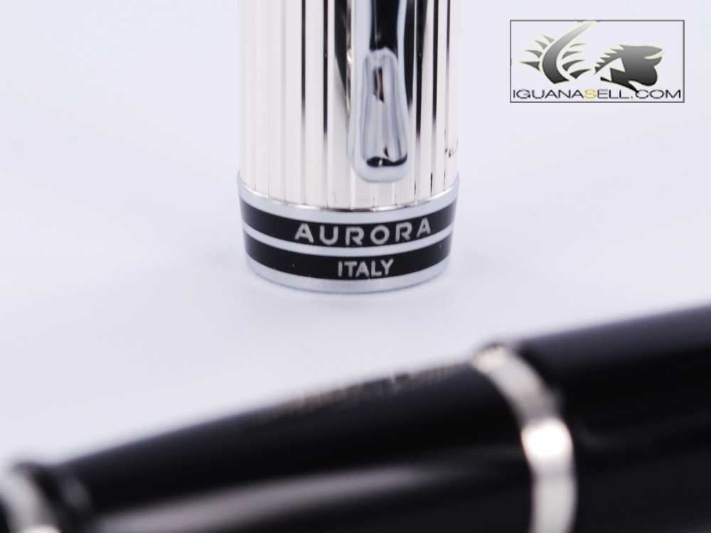 Aurora Ipsilon Fountain Pen Sterling & Black Medium
