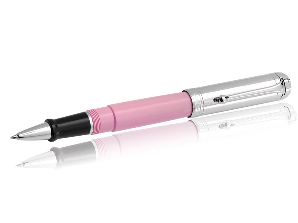 Aurora Talentum Colors Pink w/ Chrome Finish Cap Rollerball Pen - AU-D71CP