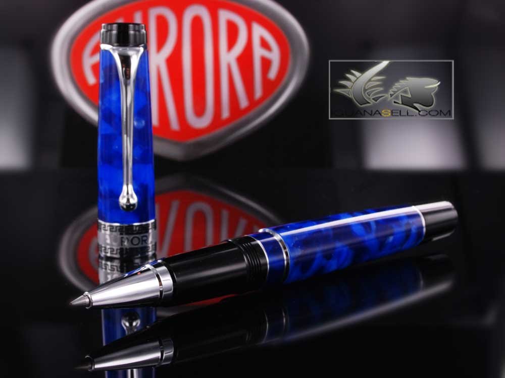 Aurora Optima - Auroloide Blue w/ Chrome Rollerball Pen - AU-975CBA by Disney