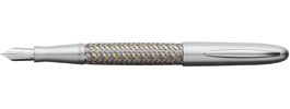 Porsche Design P3110 TecFlex Steel/Gold Fountain Pen