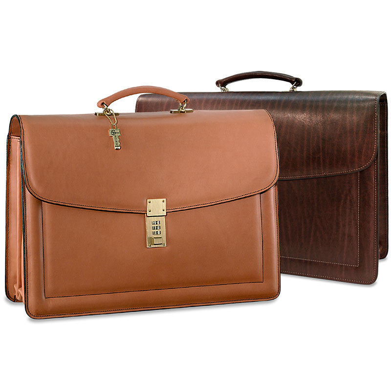 Jack Georges Belting Combination Lock Briefcase JG-9004